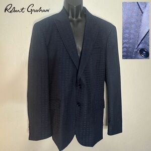 Robert Graham Navy Blue Blazer